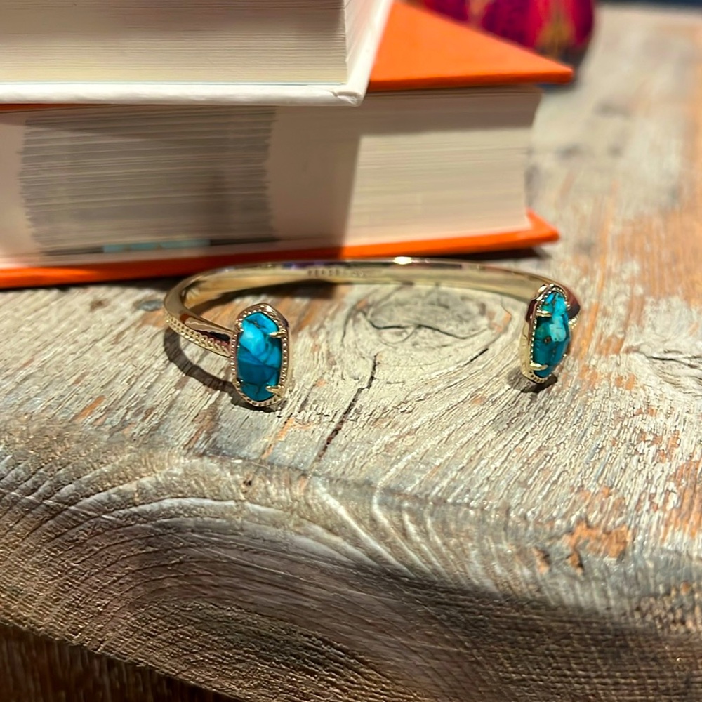 Kendra Scott turquoise Elton cuff bracelet